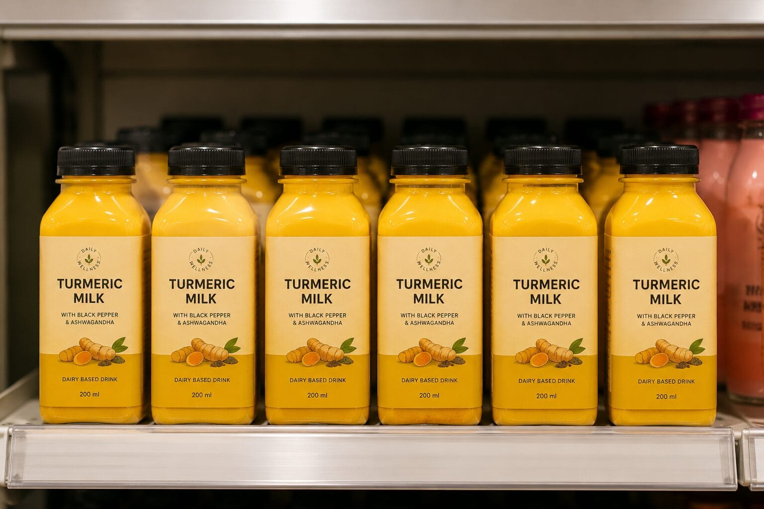 packaged Turmeric milk