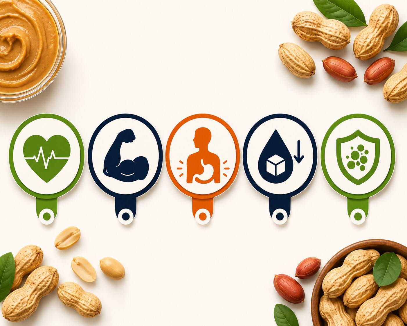 peanut butter health benefits infographic