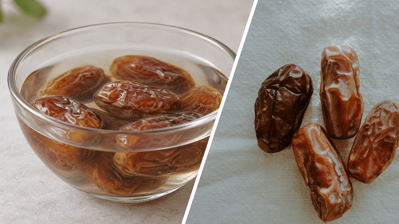 Soaked dates vs Dried dates